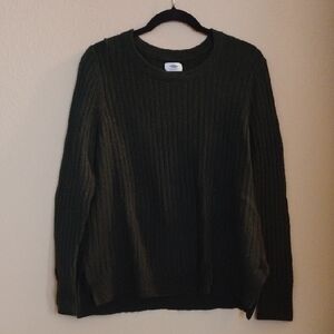 Old Navy Women's Dark Green Crewneck Sweater